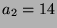 $ a_2 = 14$
