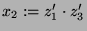 $ x_2:=z_1'\cdot
z_3'$