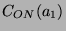 $ C_{ON}(a_1)$