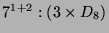 $ 7^{1+2}:(3\times D_8)$
