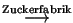 $\overset{\text{Zuckerfabrik}}{\longrightarrow} $