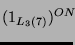 $ (1_{L_3(7)})^{ON}\!\!\rule{0cm}{2.5ex}$