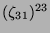 $ (\zeta_{31})^{23}$