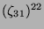 $ (\zeta_{31})^{22}$