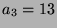 $ a_3=13$