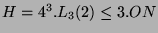 $ H =
4^3.L_3(2)\index{Gruppe>$4^3.L_3(2)$}\leq 3.ON$