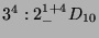 $ 3^4:2^{1+4}_-D_{10}\index{Gruppe>$3^4:2^{1+4}_-D_{10}$}$