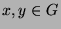 $ x,y\in G$