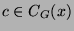 $ c\in C_G(x)$