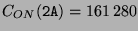 $ C_{ON}(\texttt{2A})=161\,280$