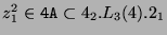 $ z_1^2 \in \texttt{4A} \subset
4_2.L_3(4).2_1$