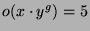 $ o(x\cdot y^g) = 5$