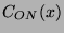 $ C_{ON}(x)$