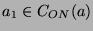 $ a_1\in C_{ON}(a)$