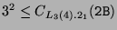 $ 3^2\leq
C_{L_3(4).2_1}(\texttt{2B})$