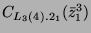 $ C_{L_3(4).2_1}(\bar{z}_1^3)$
