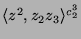 $ \langle z^2,
z_2z_3\rangle^{c_2^3}$