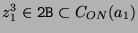 $ z_1^3\in
\texttt{2B}\subset C_{ON}(a_1)$
