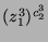 $ (z_1^3)^{c_2^3}$
