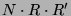$ N\cdot R\cdot R'$