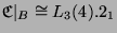 $ \mathfrak{C}\vert _B \cong
L_3(4).2_1$