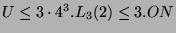 $ U \leq 3\cdot4^3.L_3(2)\leq 3.ON$