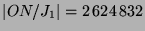 $ \vert ON/J_1\vert = 2\,624\,832$