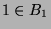 $ 1\in B_1$