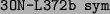 \begin{alltt}
3ON-L372b sym
\end{alltt}