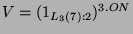 $ V = (1_{L_3(7):2})^{3.ON}$