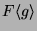 $ F\langle g\rangle$