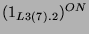 $ (1_{L3(7).2})^{ON}$