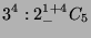 $\displaystyle 3^4:2^{1+4}_-C_5$