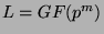 $ L=GF(p^m)$