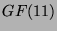 $ GF(11)$