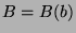$ B\glossary{$B$>Block} =
B(b)$