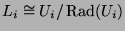 $ L_i \cong U_i/\operatorname{Rad}(U_i)$