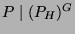 $ P\mid
(P_H)^G$