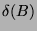 $ \delta(B)$