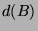 $ d(B)\glossary{$d(B)$>Defekt}$