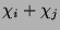 $ \chi_i+\chi_j$