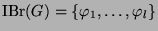 $ \operatorname{IBr}(G) = \{\varphi_1,
\dots, \varphi_l\}$