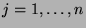 $ j=1,\dots,n$