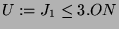 $ U := J_1\index{Gruppe>$J_1$} \leq 3.ON$
