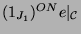 $ (1_{J_1})^{ON}e\vert _{{\mathcal {C}}}$