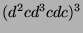 $ (d^2cd^3cdc)^3$