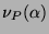 $ \nu_P(\alpha)$