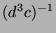 $ (d^3c)^{-1}$