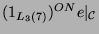 $ (1_{L_3(7)})^{ON}e\vert _{{\mathcal {C}}}$