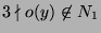 $ 3\nmid o(y)\not\in N_1$